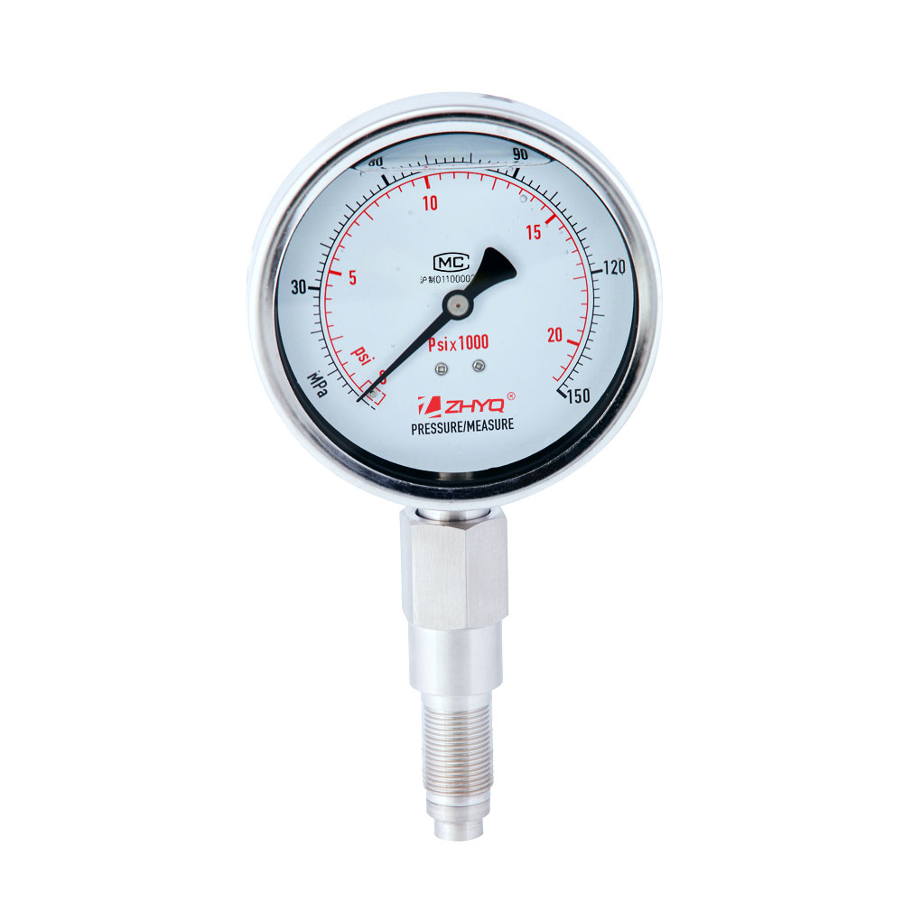 PT124Y-621- Anti-shock diaphragm pressure gauge