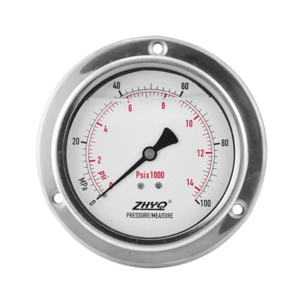 Axial Mounted Diaphragm Pressure Gauge